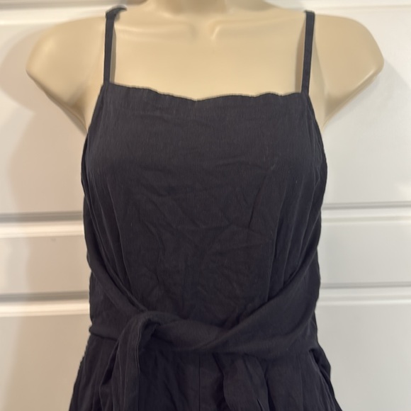 Madewell Tie-Waist Crop Wide-Leg Jumpsuit Blackberry 6 - Picture 8 of 16